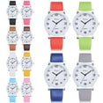 thumbnail image 3 of thinsony Montre Bracelet Mode Cadran Numérique Montre Fille Quartz Ronde Décontractée en Cuir PU, 3 of 7