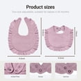 thumbnail image 3 of Baberos de muselina NISXABEBE para bebés y niñas, 6 unidades, pañuelos para la dentición, 3 of 6