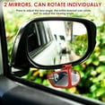 thumbnail image 4 of 2Pcs Car Blind Spot Mirror 360° Rotatable Rearview Mirror Auxiliary Mirror HD Glass Automobile Reversing Auxiliary Mirror Adjustable Angle for Cars Trucks SUVs Motorcycles, 4 of 10
