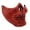 Red, variant on Rhinestone Diamond Skull Teeth Jaw Mouth Masquerade Mask Costume Cosplay Halloween Party