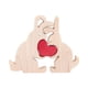 thumbnail image 3 of Rompecabezas de Arte de Madera de Conejo, Esculturas de Rompecabezas de Animales de Madera, Rompecabezas de corazón de Madera Educativo Familiar DIY, 3 of 9