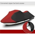 thumbnail image 4 of Black Red Trailerable Watercraft Jet Ski Cover Waterproof Heavy Duty PWC Boat Cover Replacement for Watercraft Jet Ski Cover 116-125 2-3 Seater, 4 of 6