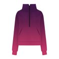 thumbnail image 4 of Gnshining Half Zip Sweatshirts for Women Casual Long Sleeve Lapel Tops Fall Loose Fit Pullovers with Pocket, 4 of 5