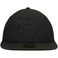 thumbnail image 2 of Men's New Era Black Tennessee Titans Black on Black Low Profile 59FIFTY II Fitted Hat, 2 of 6