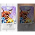 thumbnail image 2 of Caroline's Treasures 7340CNL Chihuahua with Teddy Bear Ceramic Night Light, 6x4x3", multicolor, 2 of 2