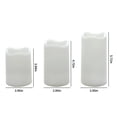 thumbnail image 2 of WASHWEPE 3Pcs Pillar Flameless Candles Multi Color Timer for Daily Life Lighting Festival Celebration, 2 of 8