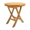 thumbnail image 2 of Anderson Teak Bahama 20" Round Patio End Folding Table In Natural, 2 of 4