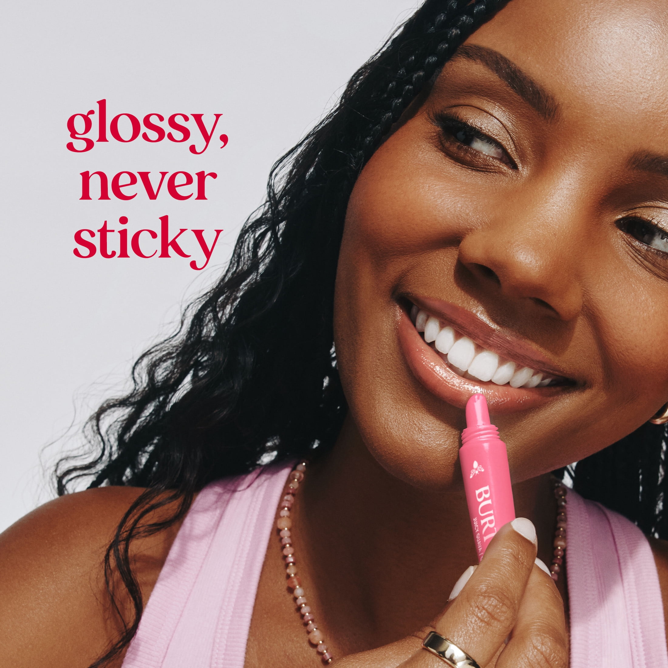 Burt's Bees 24-Hour Hydrating Tinted Glossy Lip Balm, Juicy Guava