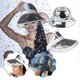 thumbnail image 4 of Fashion Classic Disco Ball Festival Visor Hat Glass Glitter Disco Cap Mirror, 4 of 5