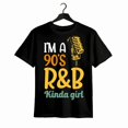 thumbnail image 1 of Camiseta 100 % algodón con estampado de música soul, hip hop y R&B de los 90., 1 of 6
