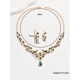 thumbnail image 2 of TAZAG Bridal Artificial Rhinestone Necklace and Earrings Set Women's Prom Alloy Jewelry Set, 2 of 5