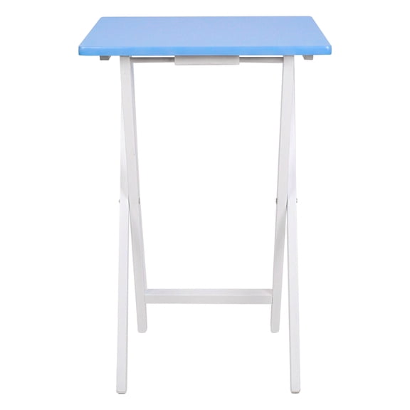 Mainstays Rubberwood Folding TV Tray Table, Seaside