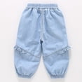 thumbnail image 5 of MuXiKeJi Clothes Jeans Baggy Kids Lightweight Cartoon Print Denim Pants Breathable Play Bottoms for Summer Girls Girls Wide Leg Jeans, 5 of 5