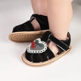 thumbnail image 2 of Toddler Shoes Waterproof Sandals for Girls and Boys with Slip-Resistant, Non-Marking Outsoles and Strap Closure for Infants, Toddlers, and Kids,Black, 2 of 6