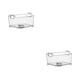 thumbnail image 2 of Kearding Cesta de resistente y duradera para facilitar la limpieza y el almacenamiento ordenado Manija cuidadosa para facilitar transparente sin 2Conjunto, 2 of 6