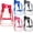 6 Assorted Color, variant on 17" Transparent Wholesale Backpack in Black Colors - Bulk Case of 24 Clear Bookbags