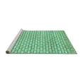 thumbnail image 2 of Ahgly Company Machine Washable Indoor Rectangle Solid Turquoise Blue Modern Area Rugs, 8' x 12', 2 of 4