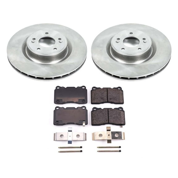 Ultimate Brakes Front Ceramic Brake Pad and Rotor Kit with Hardware WM80017