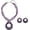 Loganbery, variant on Multi Strand Statement Colorful Beaded Necklace with Big Circle Shell Pendant for Women[p2887]