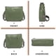 thumbnail image 5 of AUYOCO Bolso bandolera de piel vegana para mujer, bolso cruzado con correa para guitarra, bolsillos con cremallera, bolso de hombro, 5 of 5
