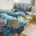 thumbnail image 6 of The Octonauts 3 Pieces Bedding Set 3D Printed Lightweight Bed Quilt Set Comforter Cover Set for Girls Kids Teens, 1 Quilt Cover 2 Pillowcases 79"x90", 6 of 8
