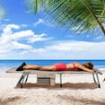 thumbnail image 4 of Gymax Outdoor Folding Chaise 5-Position Lounge Chair w/ Face Hole &Adjustable Footrest, 4 of 9