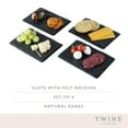 thumbnail image 3 of Twine Slate Plates for Tapas, Appetizers and Charcuterie, Party Essentials, 3 of 5