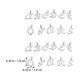 thumbnail image 5 of GOOHOCHY 130 dijes del alfabeto de la A a la Z: mini colgantes de letras de aleación con anillas para bisutería DIY - Dijes iniciales para pulseras y collares, 5 of 8