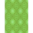 thumbnail image 1 of Ahgly Company Machine Washable Indoor Rectangle Transitional Emerald Green Area Rugs, 4' x 6', 1 of 7