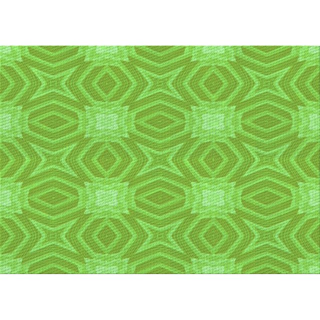 Ahgly Tapis Rectangulaire Lavable en Machine Intérieur Transitionnel Vert Émeraude, 5 Pieds x 7 Pieds