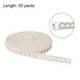 thumbnail image 2 of Uxcell Lace Trim Ribbon 30 Yards 0.39 Inch Cotton Elastic Trim for Craft,Gift Wrappers,Headbands,Beige Style 19, 2 of 5