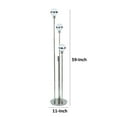 thumbnail image 5 of 59 Inch Floor Lamp - Modern Accent Globe Glass Shade - Round Base - Nickel, 5 of 5