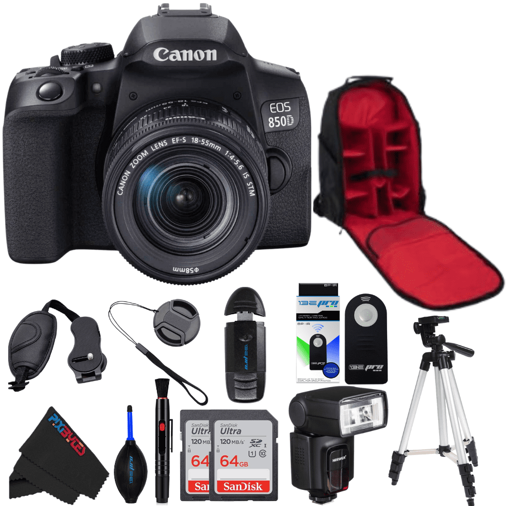 Canon EOS 850D EF-S 18-55mm Is Stm Kit - PixiBytes Premium Bundle ...