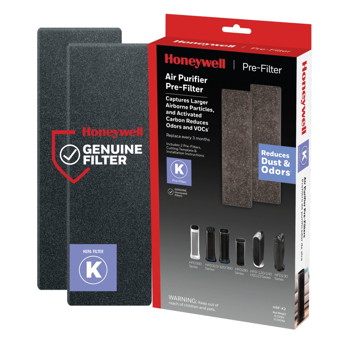 Honeywell Air Genius 4 Air Purifier with Pre-Filter K