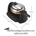 thumbnail image 2 of Waflera Belga Hamilton Beach Durathon Acero Inoxidable Antiadherente con Control Tostado,, 2 of 9