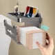 thumbnail image 4 of Wall Mounted Bathroom Storage Rack Wall Mounted Storage Box Paper Drawer Box Non Perforated Tissue Box, 4 of 6