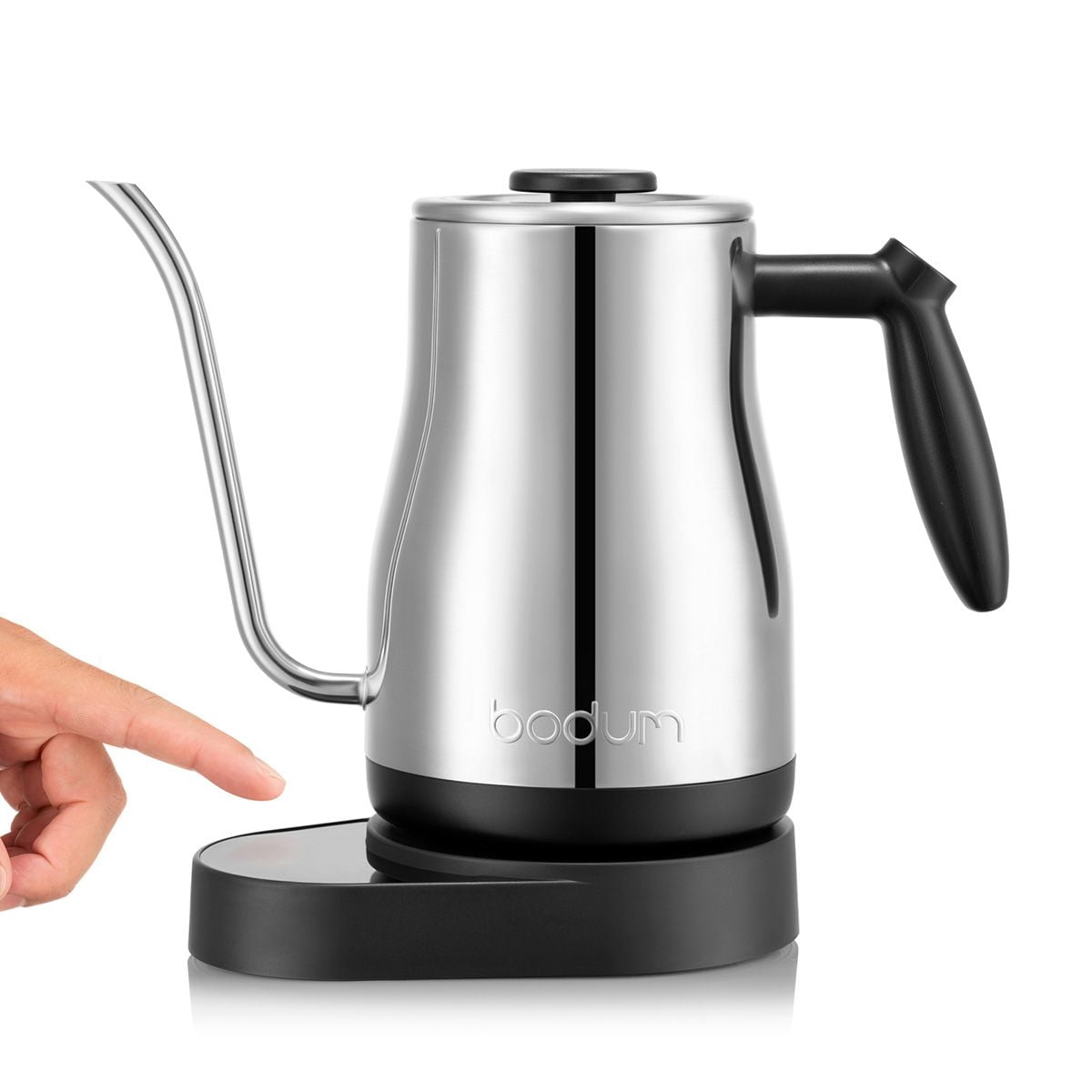 Bodum Bistro 34 oz Electric Temperature Control Gooseneck Water Kettle, Stainless Steel