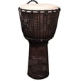 thumbnail image 2 of Sawtooth Tribe Series Hand-Carved Congo Design Rope Djembe, Available in Various Sizes, 2 of 3