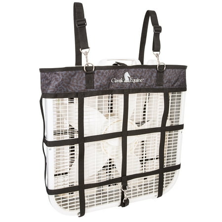 UPC: 0610393135694 | 61CE Classic Equine Horse Box Fan Bag Black Leopard