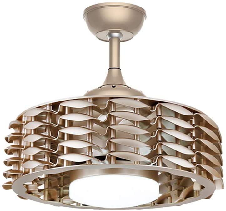 Details about   22'' Modern Acrylic Bladeless Chandelier Invisible LED Ceiling Fan Light Remote 