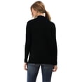 thumbnail image 3 of Women's Open Front Knit Long Sleeve Pockets Sweater Slim Cardigan, 3 of 5