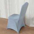 thumbnail image 3 of Efavormart 1 SET Dusty Blue Stretchy Spandex Fitted Banquet Chair Cover Dinning Event Slipcover For Wedding Party Banquet Catering, 3 of 10