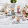 thumbnail image 3 of 10 Pcs 5 Sizes Small Glass Bottles Rustic Vintage Style Round Shape Leak Proof Clear Glass Corked 55ml 50ml 36ml 30ml 25ml Perfect for Wedding Favors Crafts Home Decorations, 3 of 6
