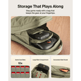 thumbnail image 3 of Gaming Nintendo Switch 2 Carrying Case, Sling Crossbody Travel Bag, Fits Up to 2 Pro Controllers with 10 Game Cartridge Slots, Soft Interior & Lightweight Protective Gaming Pouch - Olive, 3 of 10