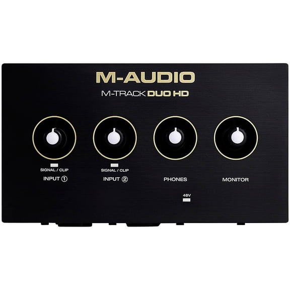 M-Audio M-Track Duo HD Pro-grade 24-bit 2-In 2-Out USB-C Audio Interface Crystal Preamps