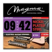 Magma Electric Guitar Strings Super Light Gauge Nickel-Plated Steel Set, .009 - .042 (GE110N)
