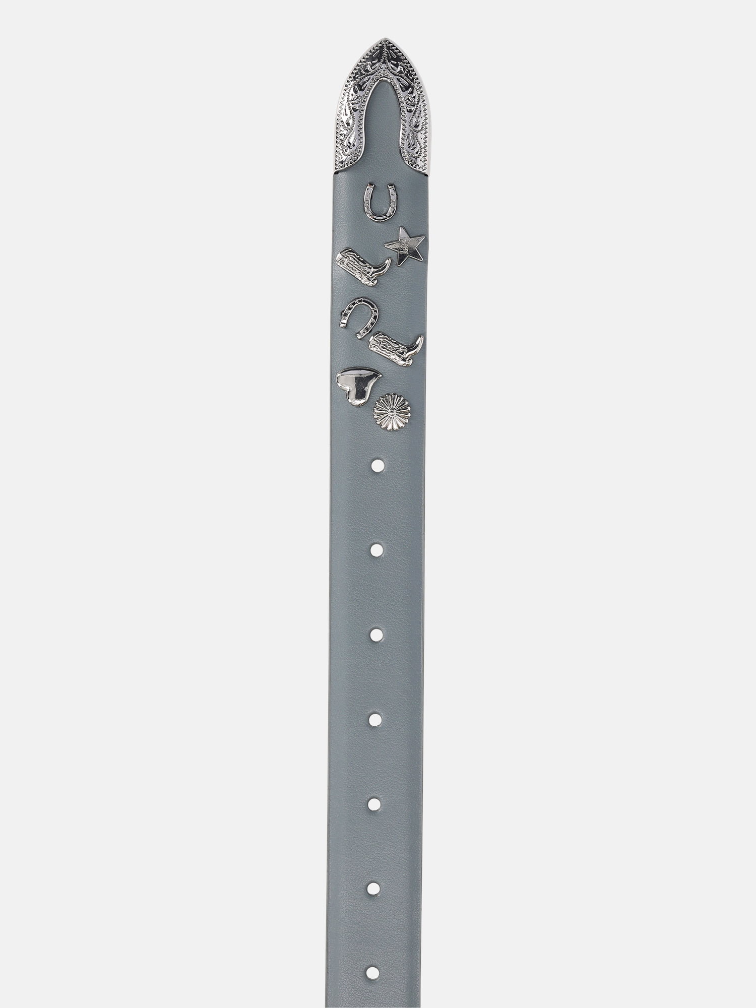 Kacey Lee Women's Leather Belt with Charms