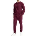 thumbnail image 2 of Wlynlyn Mens 2 Piece Outfits Sweatsuits Casual Textured Crewneck Sweatshirt Tracksuits Joggers Sweatpants with Pockets, 2 of 6