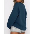 thumbnail image 4 of Sweat-shirt à Manches Longues pour Femmes Casual Col Rond Pull à Capuche en Molleton, 4 of 6