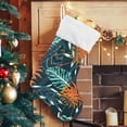thumbnail image 5 of Coolnut 17.7 Inch Christmas Stockings, 1 PCS Abstract Tropical Plant Leaves Presonalized Large Stocking Sock for Family Holiday Xmas Party Decorations, 5 of 7